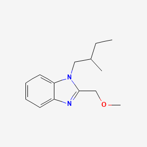 molecular formula C14H20N2O B4089891 2-(methoxymethyl)-1-(2-methylbutyl)-1H-benzimidazole 