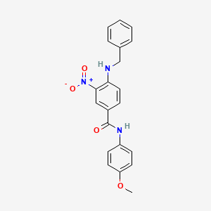 molecular formula C21H19N3O4 B4089909 4-(benzylamino)-N-(4-methoxyphenyl)-3-nitrobenzamide 