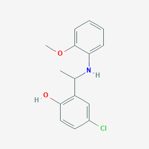 4-chloro-2-{1-[(2-methoxyphenyl)amino]ethyl}phenol