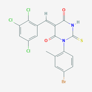 1-(4-bromo-2-methylphenyl)-2-thioxo-5-(2,3,5-trichlorobenzylidene)dihydro-4,6(1H,5H)-pyrimidinedione