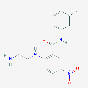 2-(2-aminoethylamino)-N-(3-methylphenyl)-5-nitrobenzamide