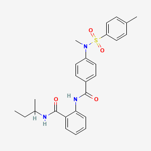 N-(sec-butyl)-2-[(4-{methyl[(4-methylphenyl)sulfonyl]amino}benzoyl)amino]benzamide