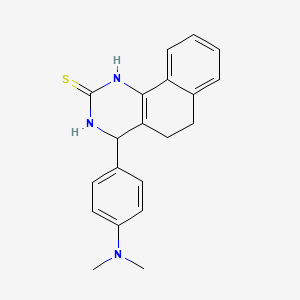 4-[4-(dimethylamino)phenyl]-3,4,5,6-tetrahydrobenzo[h]quinazoline-2(1H)-thione