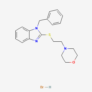 4-[2-(1-Benzylbenzimidazol-2-yl)sulfanylethyl]morpholine;hydrobromide