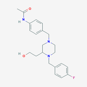 N-(4-{[4-(4-fluorobenzyl)-3-(2-hydroxyethyl)-1-piperazinyl]methyl}phenyl)acetamide