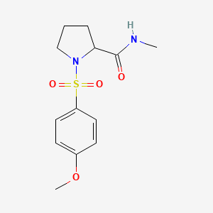 1-[(4-methoxyphenyl)sulfonyl]-N-methylprolinamide