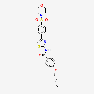 4-butoxy-N-{4-[4-(4-morpholinylsulfonyl)phenyl]-1,3-thiazol-2-yl}benzamide