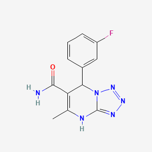 7-(3-fluorophenyl)-5-methyl-4,7-dihydrotetrazolo[1,5-a]pyrimidine-6-carboxamide