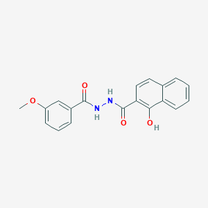 molecular formula C19H16N2O4 B409019 1-hydroxy-N'-(3-methoxybenzoyl)-2-naphthohydrazide CAS No. 332147-11-2