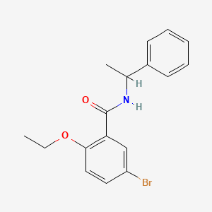 molecular formula C17H18BrNO2 B4090264 5-bromo-2-ethoxy-N-(1-phenylethyl)benzamide 