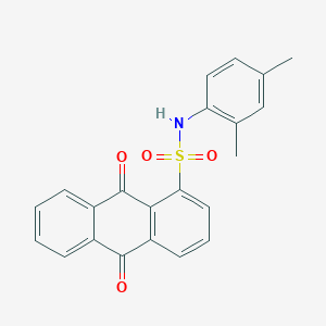 molecular formula C22H17NO4S B409032 N-(2,4-dimethylphenyl)-9,10-dioxo-9,10-dihydro-1-anthracenesulfonamide 