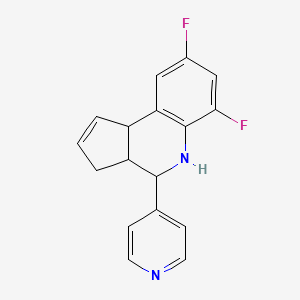 6,8-difluoro-4-(pyridin-4-yl)-3a,4,5,9b-tetrahydro-3H-cyclopenta[c]quinoline