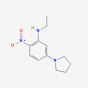 N-ethyl-2-nitro-5-(pyrrolidin-1-yl)aniline