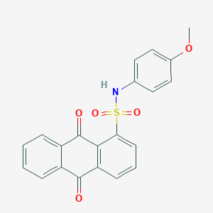 N-(4-methoxyphenyl)-9,10-dioxo-9,10-dihydro-1-anthracenesulfonamide