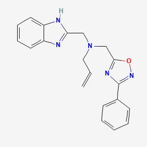 N-(1H-benzimidazol-2-ylmethyl)-N-[(3-phenyl-1,2,4-oxadiazol-5-yl)methyl]prop-2-en-1-amine