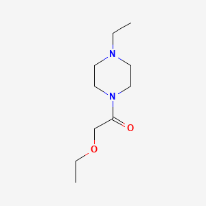 molecular formula C10H20N2O2 B4090386 Piperazine,1-(ethoxyacetyl)-4-ethyl- 