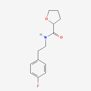 molecular formula C13H16FNO2 B4090415 N-[2-(4-fluorophenyl)ethyl]oxolane-2-carboxamide 