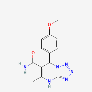 7-(4-ethoxyphenyl)-5-methyl-4,7-dihydrotetrazolo[1,5-a]pyrimidine-6-carboxamide