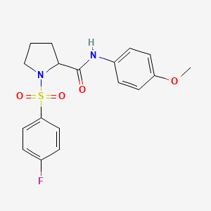 1-(4-FLUOROBENZENESULFONYL)-N-(4-METHOXYPHENYL)PYRROLIDINE-2-CARBOXAMIDE