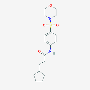 3-Cyclopentyl-N-[4-(4-morpholinylsulfonyl)phenyl]propanamide