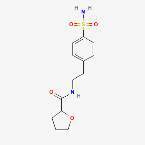 molecular formula C13H18N2O4S B4090515 N-[2-(4-sulfamoylphenyl)ethyl]oxolane-2-carboxamide 