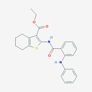 Ethyl 2-({[2-(phenylamino)phenyl]carbonyl}amino)-4,5,6,7-tetrahydro-1-benzothiophene-3-carboxylate