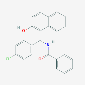 molecular formula C24H18ClNO2 B409057 N-[(4-Chloro-phenyl)-(2-hydroxy-naphthalen-1-yl)-methyl]-benzamide CAS No. 332174-70-6