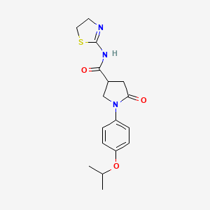 N-(4,5-dihydro-1,3-thiazol-2-yl)-1-(4-isopropoxyphenyl)-5-oxo-3-pyrrolidinecarboxamide