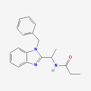 N-[1-(1-BENZYL-1H-1,3-BENZODIAZOL-2-YL)ETHYL]PROPANAMIDE