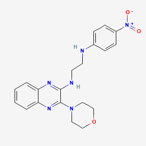 N-[3-(4-morpholinyl)-2-quinoxalinyl]-N'-(4-nitrophenyl)-1,2-ethanediamine