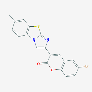 molecular formula C19H11BrN2O2S B409076 6-bromo-3-(7-methylimidazo[2,1-b][1,3]benzothiazol-2-yl)-2H-chromen-2-one 
