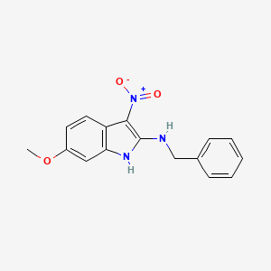 N-benzyl-6-methoxy-3-nitro-1H-indol-2-amine