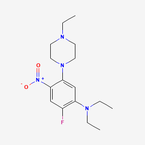 N,N-diethyl-5-(4-ethylpiperazin-1-yl)-2-fluoro-4-nitroaniline