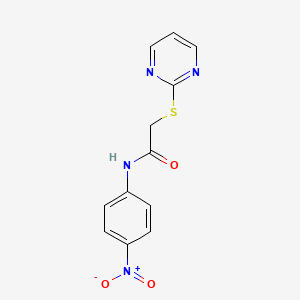 N-(4-nitrophenyl)-2-(2-pyrimidinylthio)acetamide