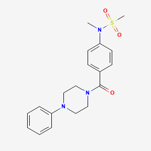 N-methyl-N-{4-[(4-phenylpiperazin-1-yl)carbonyl]phenyl}methanesulfonamide