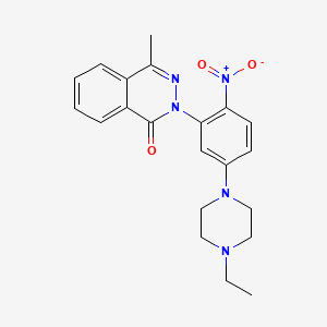 2-[5-(4-ethylpiperazin-1-yl)-2-nitrophenyl]-4-methylphthalazin-1(2H)-one