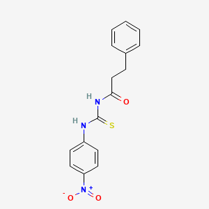 N-[(4-nitrophenyl)carbamothioyl]-3-phenylpropanamide