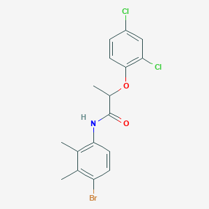 molecular formula C17H16BrCl2NO2 B4090890 N-(4-bromo-2,3-dimethylphenyl)-2-(2,4-dichlorophenoxy)propanamide 