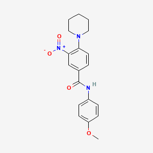 N-(4-methoxyphenyl)-3-nitro-4-(piperidin-1-yl)benzamide