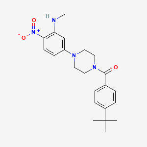 5-[4-(4-tert-butylbenzoyl)-1-piperazinyl]-N-methyl-2-nitroaniline