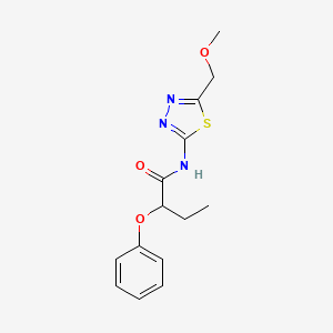 N-[5-(methoxymethyl)-1,3,4-thiadiazol-2-yl]-2-phenoxybutanamide