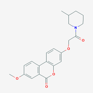 8-methoxy-3-[2-(3-methylpiperidin-1-yl)-2-oxoethoxy]-6H-benzo[c]chromen-6-one