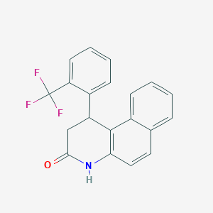 1-[2-(trifluoromethyl)phenyl]-1,4-dihydrobenzo[f]quinolin-3(2H)-one