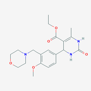 ethyl 4-[4-methoxy-3-(4-morpholinylmethyl)phenyl]-6-methyl-2-oxo-1,2,3,4-tetrahydro-5-pyrimidinecarboxylate