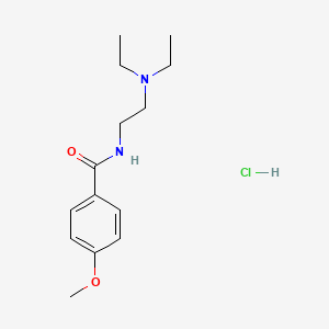 N-[2-(diethylamino)ethyl]-4-methoxybenzamide;hydrochloride