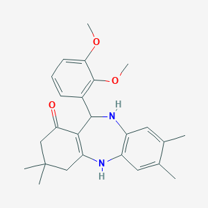 11-(2,3-dimethoxyphenyl)-3,3,7,8-tetramethyl-2,3,4,5,10,11-hexahydro-1H-dibenzo[b,e][1,4]diazepin-1-one