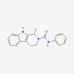 molecular formula C19H19N3O B4091061 1-METHYL-N-PHENYL-1H,2H,3H,4H,9H-PYRIDO[3,4-B]INDOLE-2-CARBOXAMIDE 