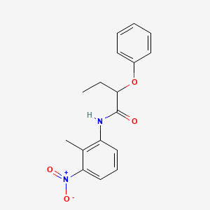 molecular formula C17H18N2O4 B4091069 N-(2-methyl-3-nitrophenyl)-2-phenoxybutanamide 