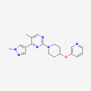 5-Methyl-4-(1-methylpyrazol-4-yl)-2-(4-pyridin-3-yloxypiperidin-1-yl)pyrimidine