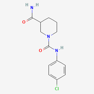 molecular formula C13H16ClN3O2 B4091147 N1-(4-chlorophenyl)piperidine-1,3-dicarboxamide 